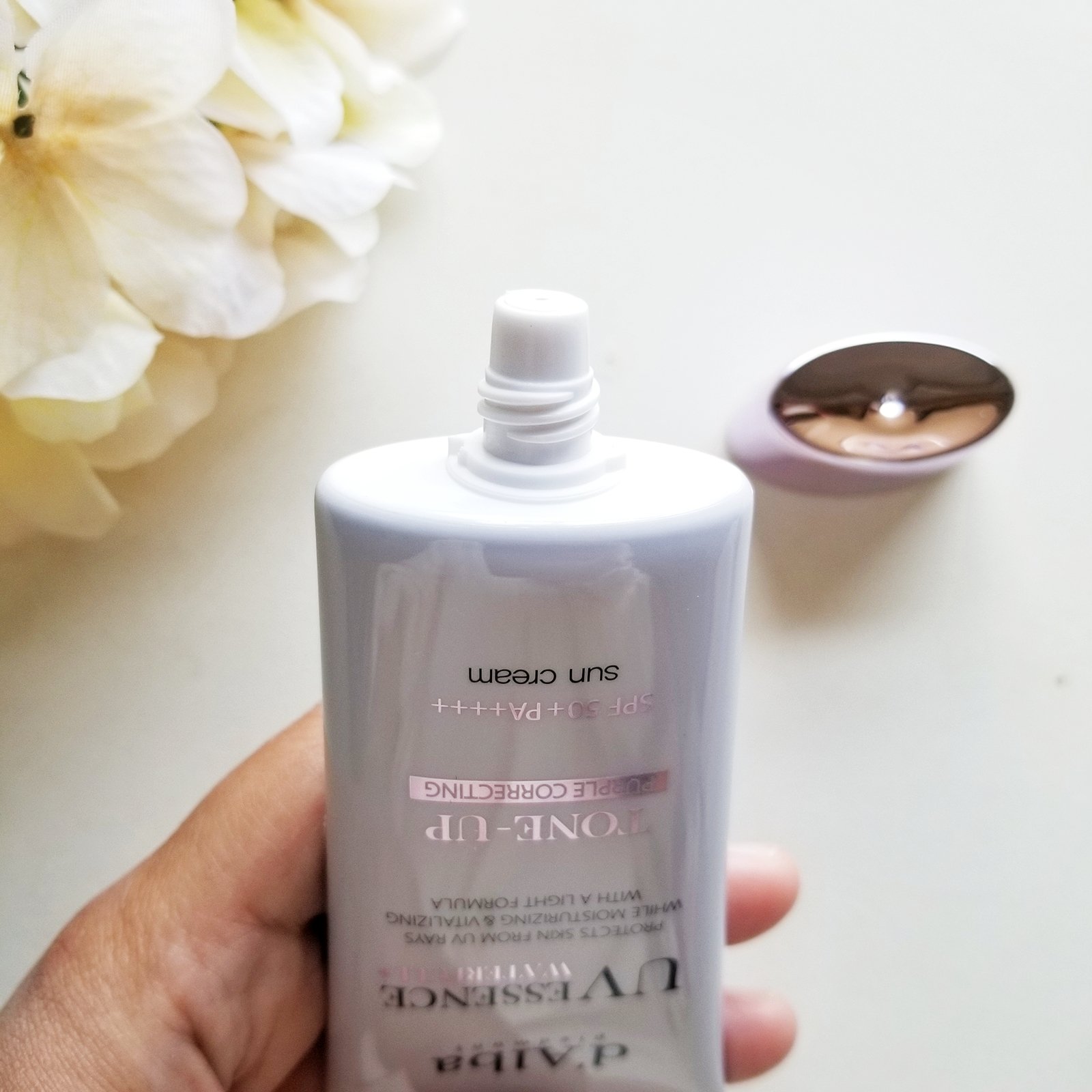 ウォータフルトーンアップサンクリーム/ダルバ/日焼け止めクリームを使ったクチコミ（3枚目）