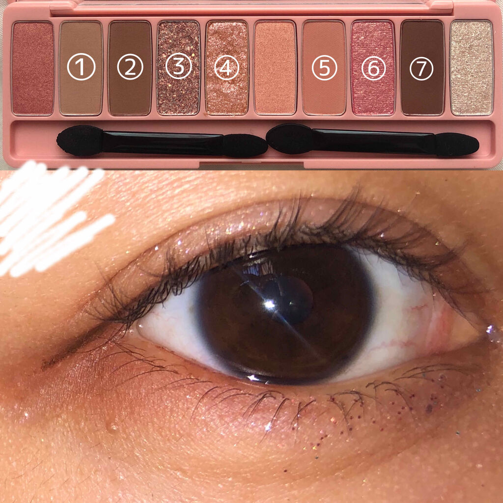 プレイカラー アイシャドウ/ETUDE/アイシャドウパレットを使ったクチコミ（2枚目）