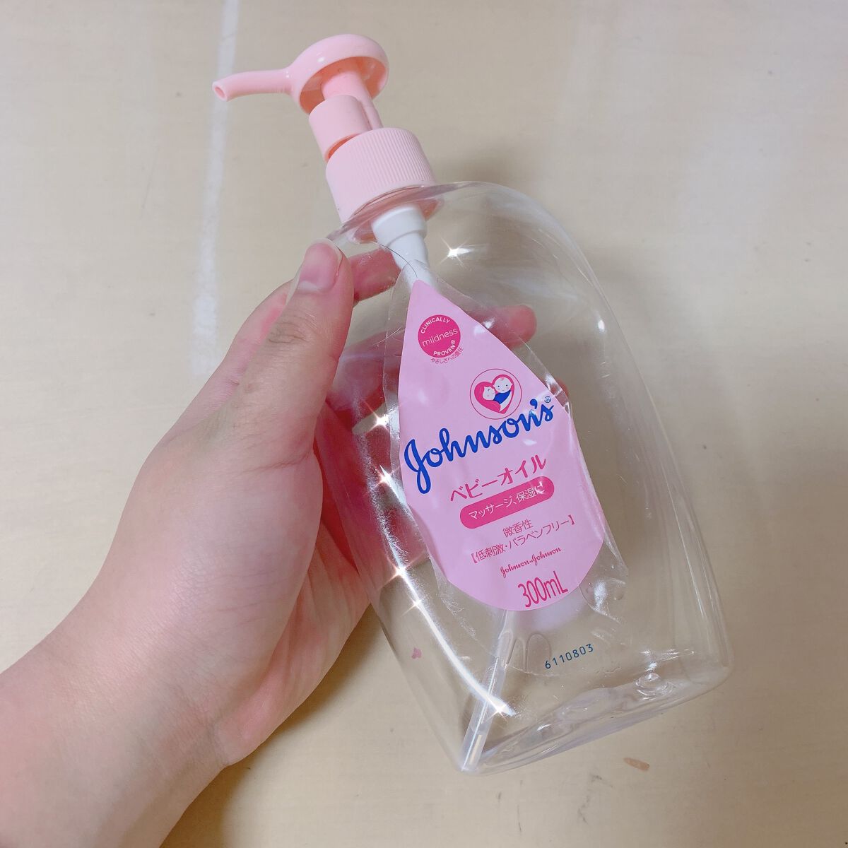 ジョンソンベビーオイル微香性/ジョンソンベビー/ボディオイルを使ったクチコミ（1枚目）