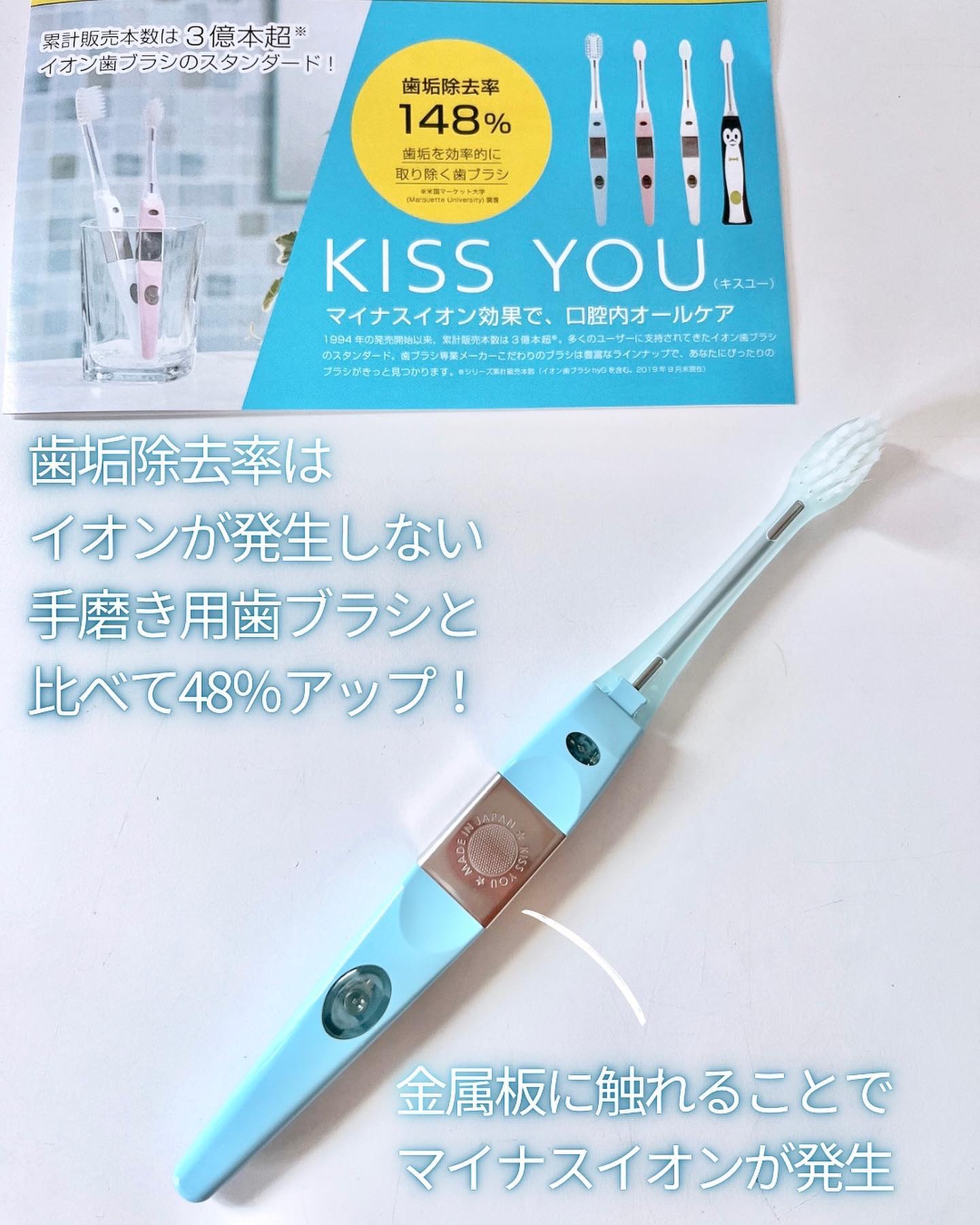 マイナスイオン歯ブラシ/KISS YOU/歯ブラシを使ったクチコミ（2枚目）