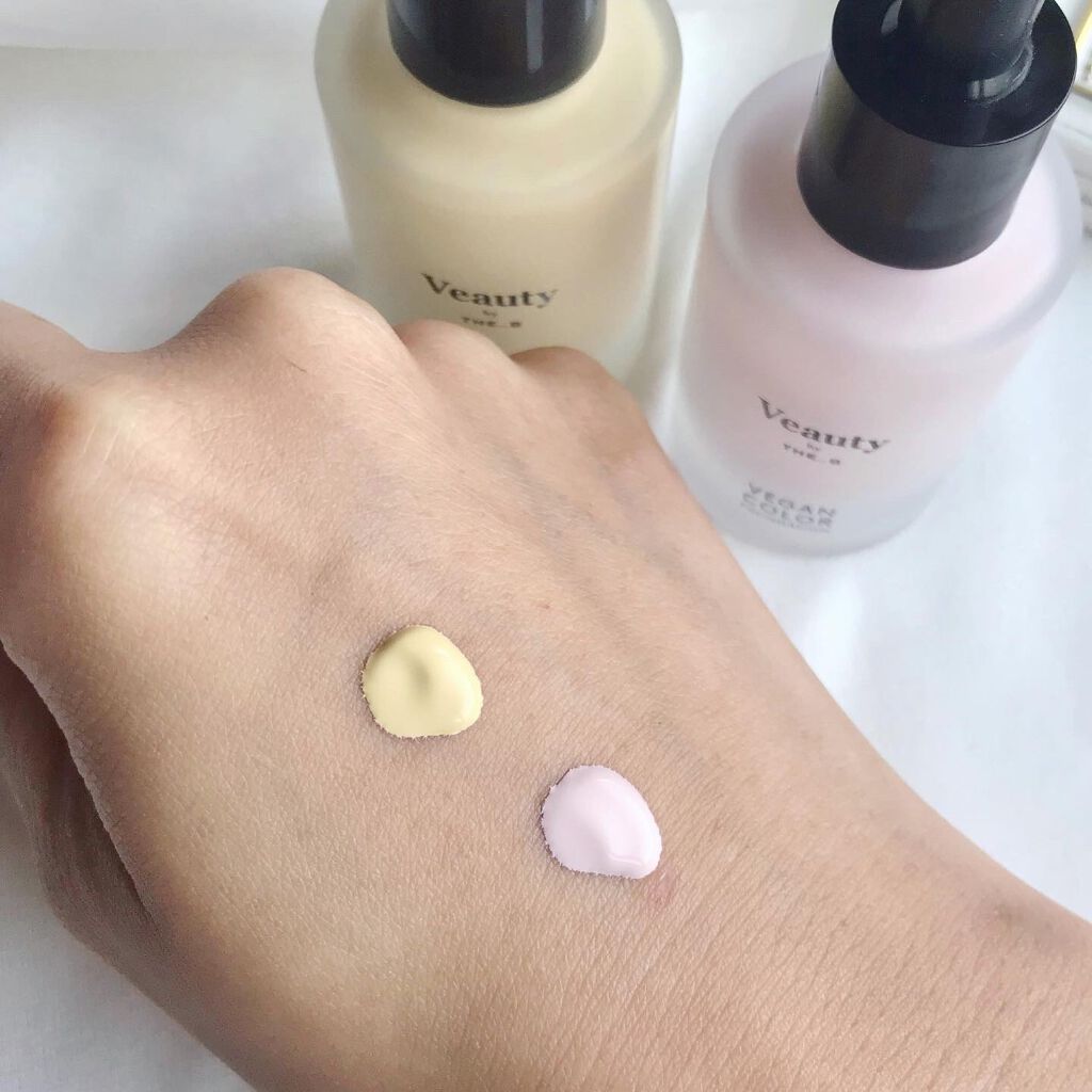 ヴィーガン カラーファンデーション ピンク/Veauty by THE_B/リキッドファンデーションを使ったクチコミ（3枚目）
