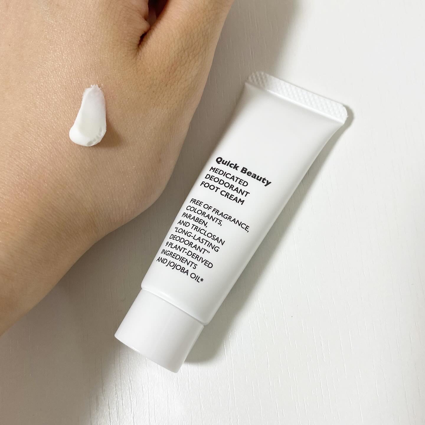 QB 薬用デオドラントフットクリーム 40C/クイックビューティー/デオドラント・制汗剤を使ったクチコミ（3枚目）