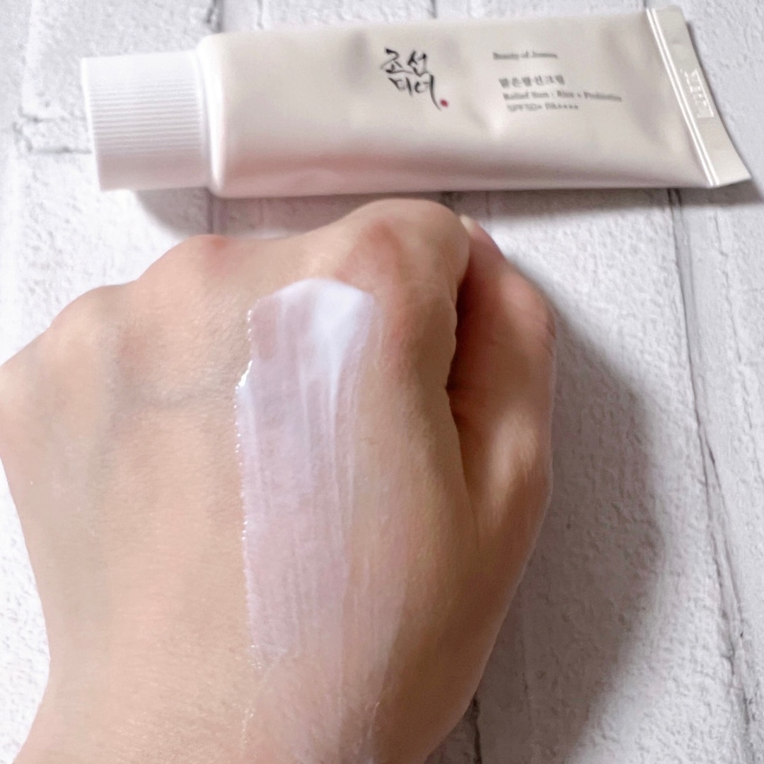 リリーフサンライス + プロバイオティクス/Beauty of Joseon/日焼け止めクリームを使ったクチコミ（3枚目）