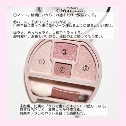 プランぷくコーデアイズ/キャンメイク/パウダーアイシャドウを使ったクチコミ(3枚目)