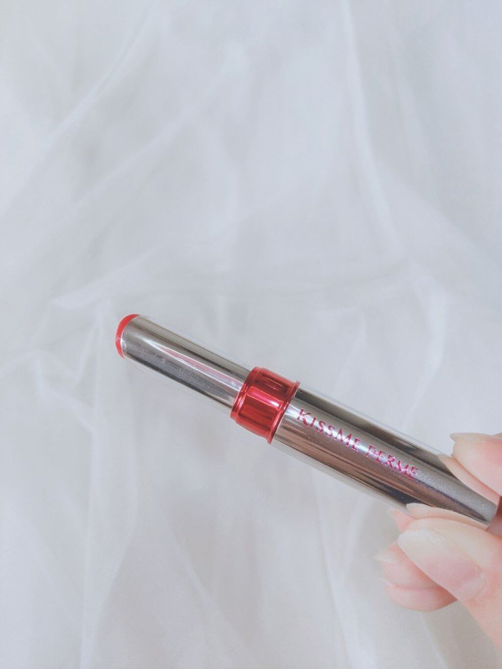 リップカラー&ベース 02/キスミー フェルム/口紅を使ったクチコミ（3枚目）
