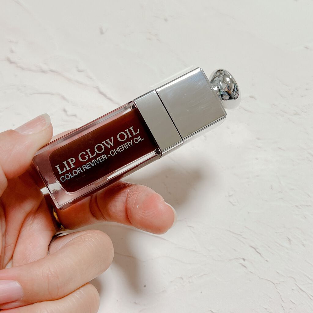 ディオール アディクト リップ グロウ オイル 020 マホガニー  （生産終了）/Dior/リップグロスを使ったクチコミ（1枚目）