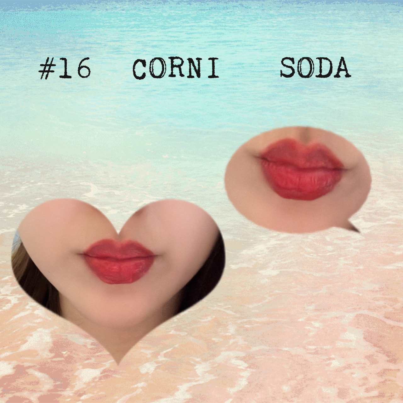 ジューシーラスティングティント 16 コルニソーダ(CORNI SODA)/rom&nd/リップティントを使ったクチコミ（1枚目）