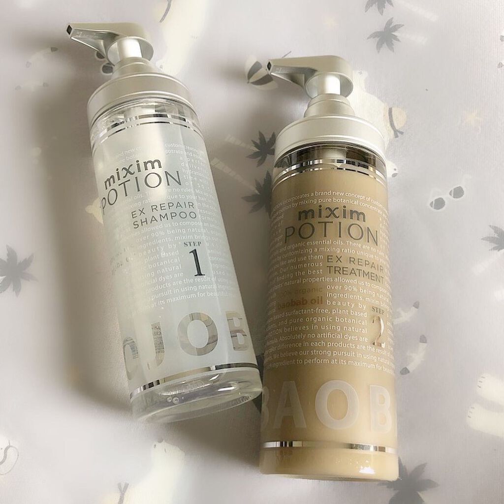 リペアシャンプー/ヘアトリートメント/mixim POTION/シャンプー・コンディショナーを使ったクチコミ(1枚目)