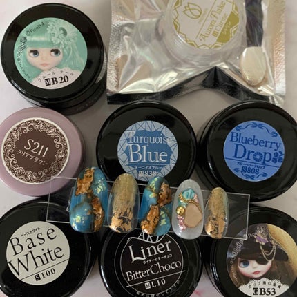 オーロラフレーク/プリジェル/ネイルチップ・パーツを使ったクチコミ(3枚目)