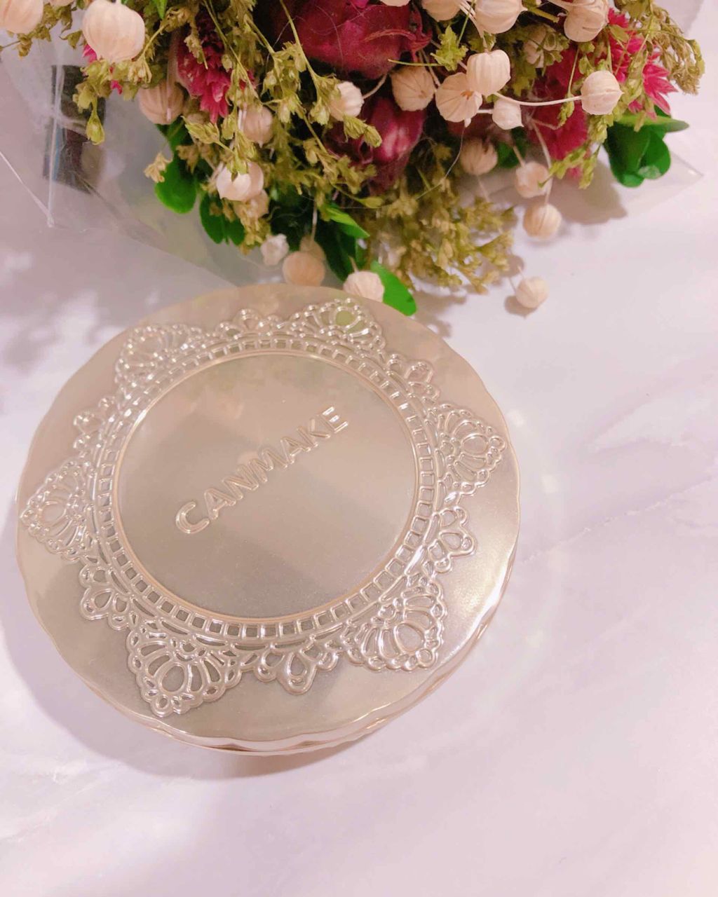 【旧品】マシュマロフィニッシュパウダー/キャンメイク/プレストパウダーを使ったクチコミ(1枚目)