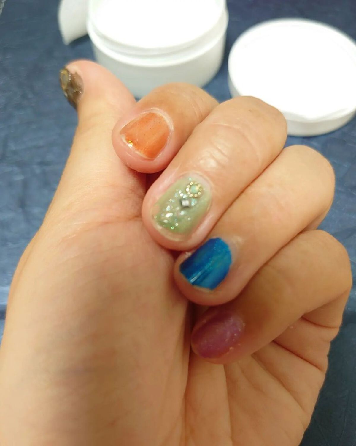 LJ ネイルリムーバーシート/セリア/除光液を使ったクチコミ（3枚目）