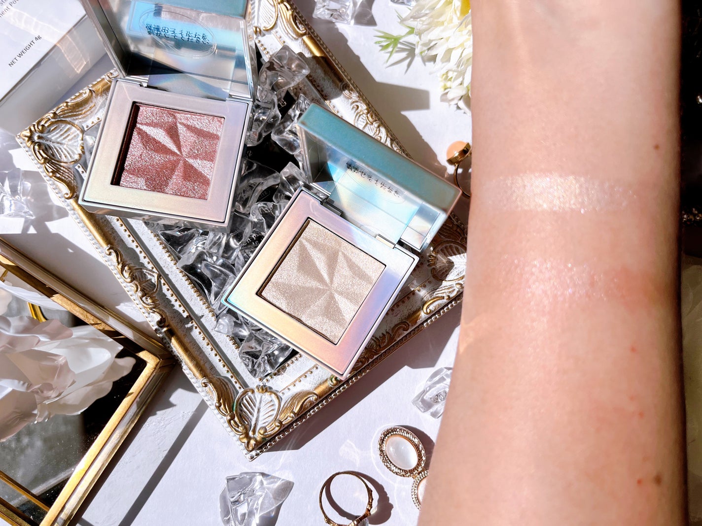 オーロラ ハイライト/LionWell(ライオンウェル)/パウダーハイライトを使ったクチコミ(3枚目)