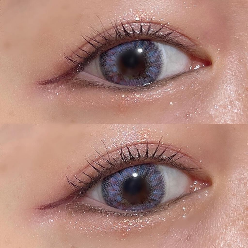 グリッターグレー/CLARA CONTACT/カラーコンタクトレンズを使ったクチコミ（2枚目）