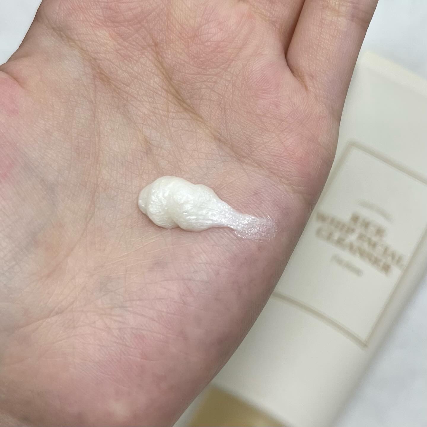 ライスホイップフェイシャルクレンザー/I'm from/洗顔フォームを使ったクチコミ（3枚目）