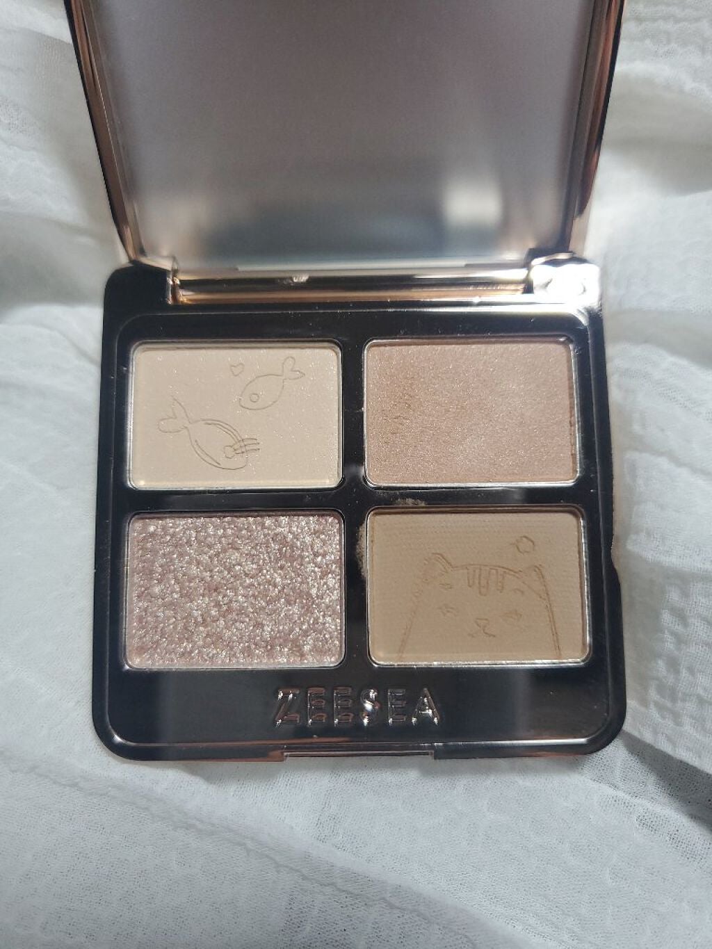 アニマルアイシャドウ(4シェード)/ZEESEA/アイシャドウパレットを使ったクチコミ(2枚目)