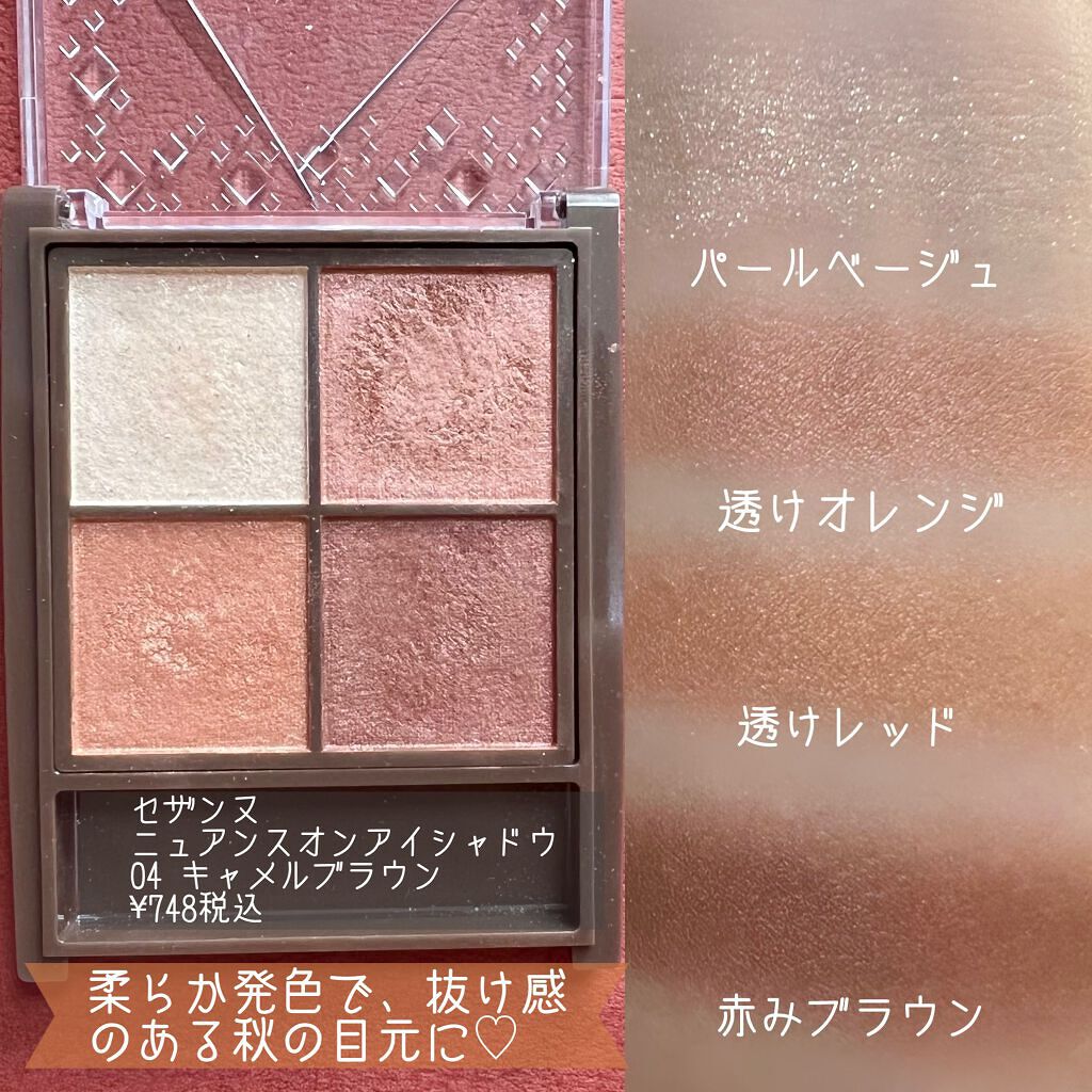 トーンアップアイシャドウ/CEZANNE/アイシャドウパレットを使ったクチコミ(3枚目)