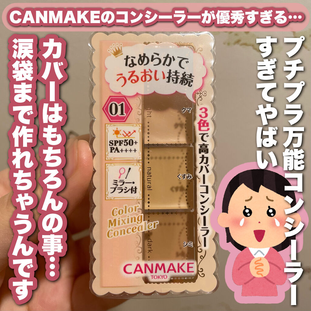 カラーミキシングコンシーラー/キャンメイク/パレットコンシーラーを使ったクチコミ（1枚目）