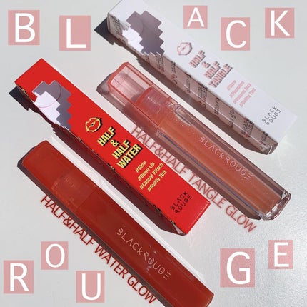 HALF&HALF WATER TINT /BLACK ROUGE/リップグロスを使ったクチコミ(1枚目)