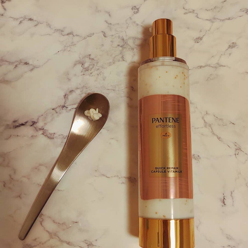 パンテーン エフォートレス クイック リペアー カプセル ヴィタミルク(洗い流さないトリートメント)/パンテーン/ヘアミルクを使ったクチコミ(1枚目)