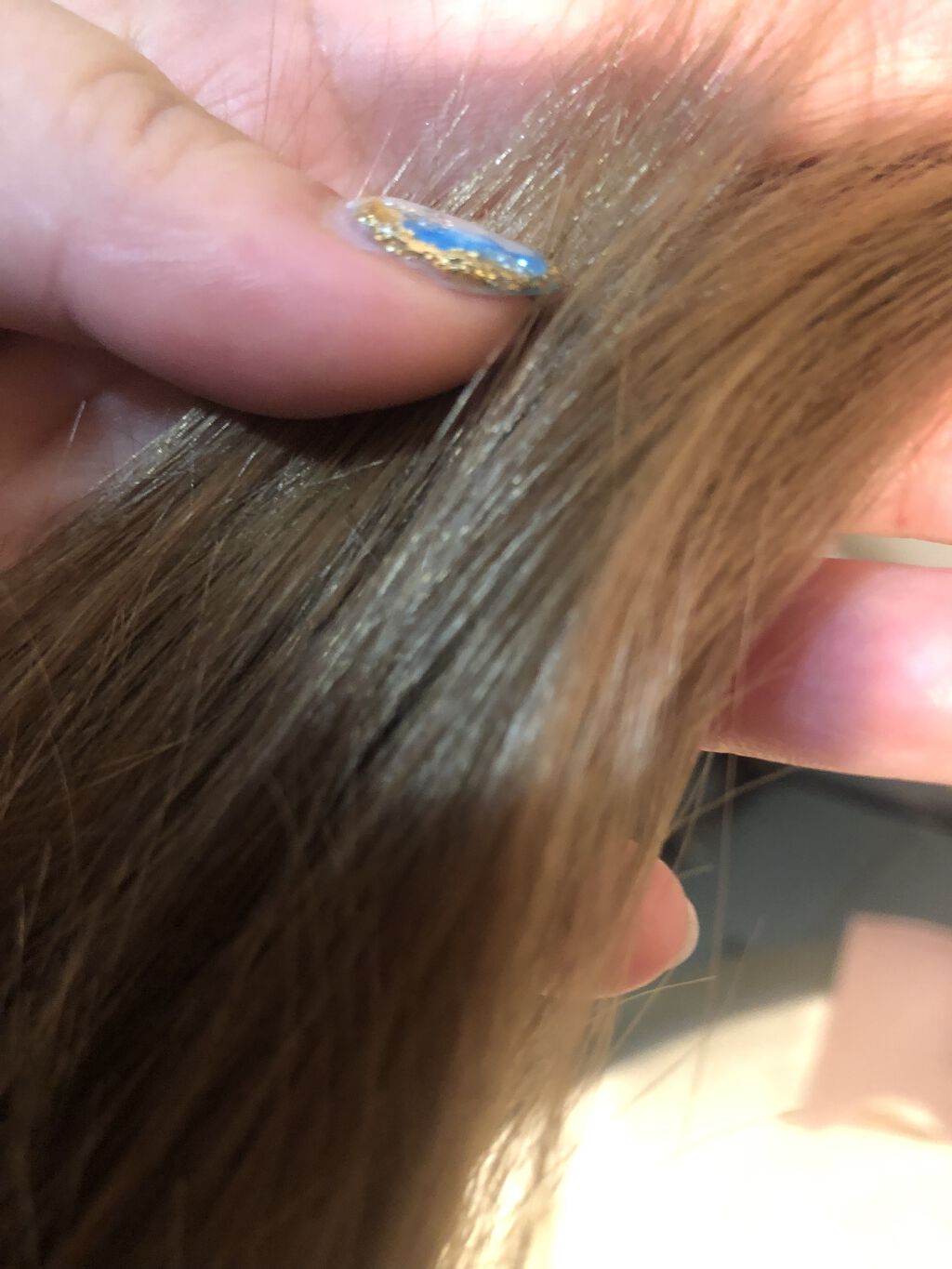 泡カラー ダークネイビー/リーゼ/ヘアカラーを使ったクチコミ（2枚目）