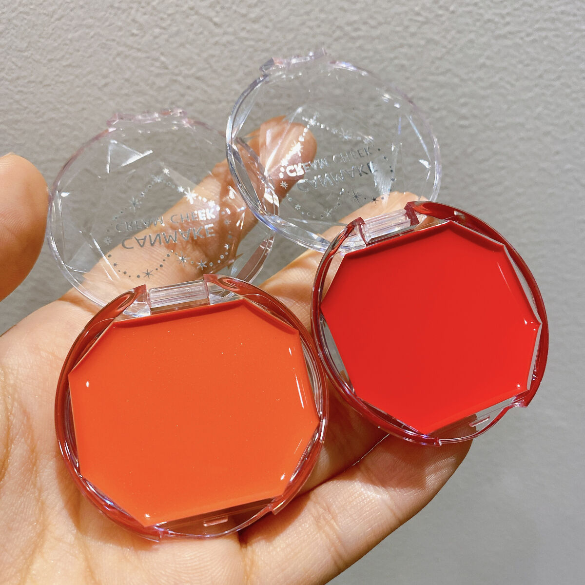 クリームチーク（クリアタイプ） CL05 クリアハピネス/キャンメイク/ジェル・クリームチークを使ったクチコミ（2枚目）