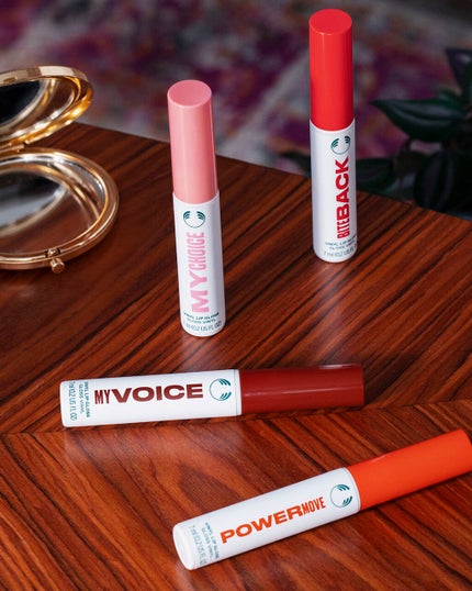 ビニールリップグロス ディープベリーレッド/THE BODY SHOP/リップグロスを使ったクチコミ(1枚目)