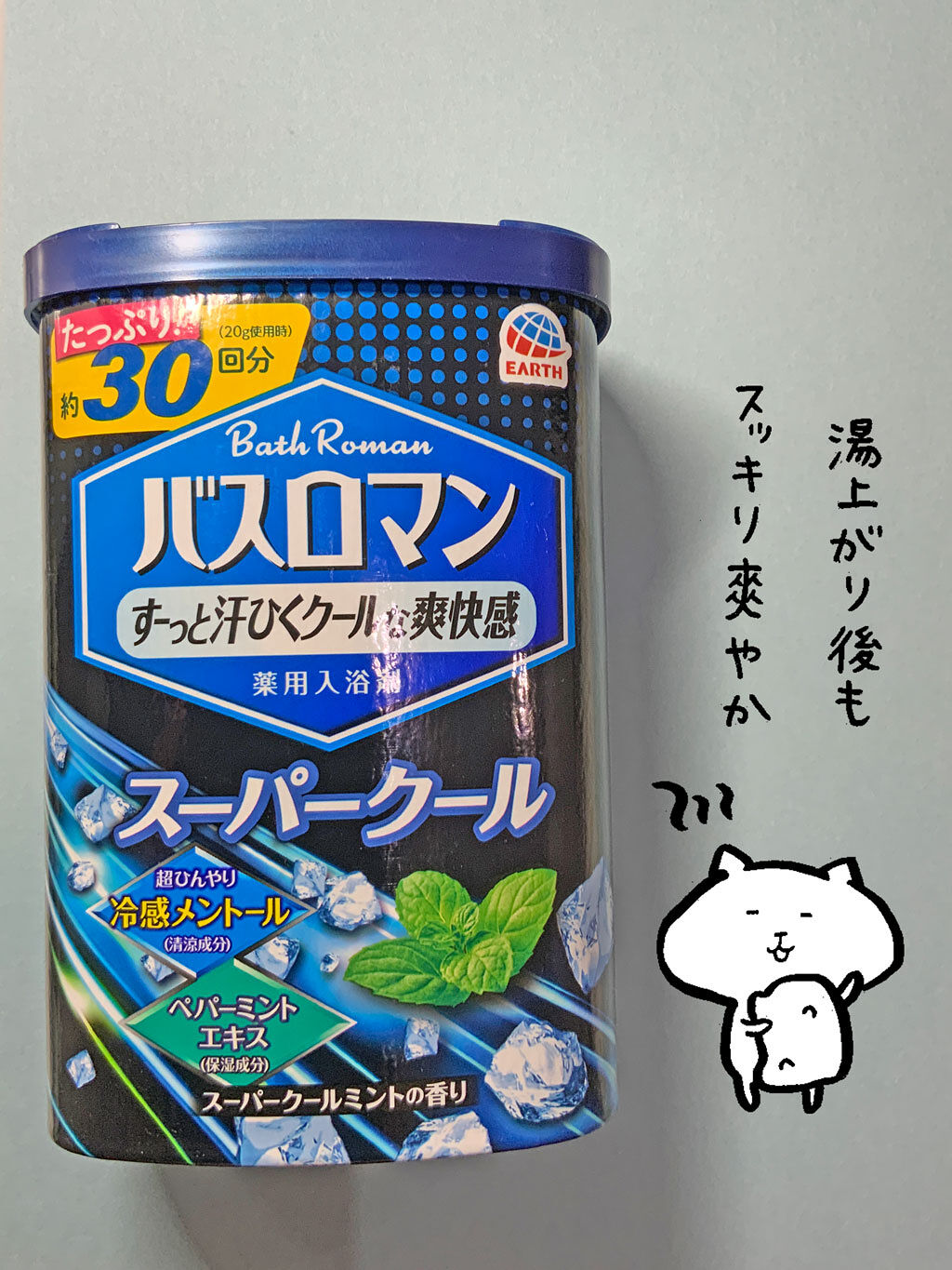 バスロマン スーパークールタイプ/バスロマン/無機塩系入浴剤を使ったクチコミ（1枚目）