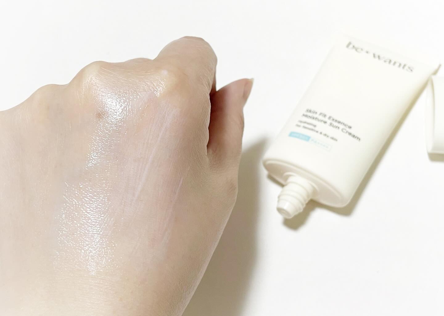 スキンフィットエッセンス水分サンクリーム/bewants/日焼け止めクリームを使ったクチコミ（3枚目）