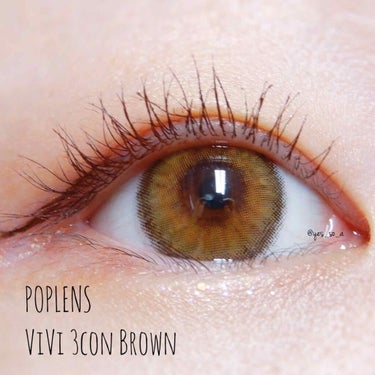 OLENS vivi3conのクチコミ「#カラコンレポ﻿
﻿
#POPLENS @poplens_official ﻿
#ViVi3.....」（1枚目）