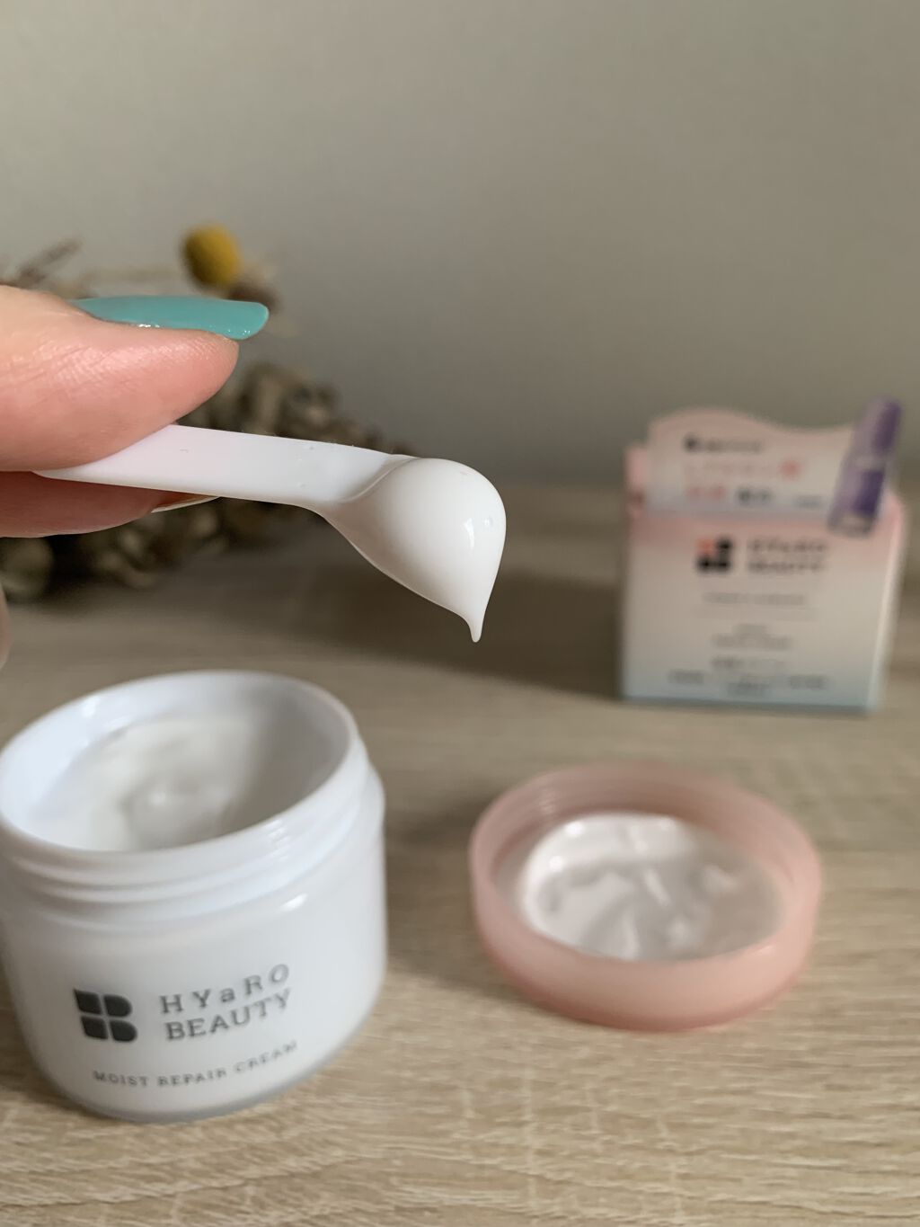 ヒアロビューティー　モイストリペアクリーム/太陽のアロエ社/フェイスクリームを使ったクチコミ（3枚目）