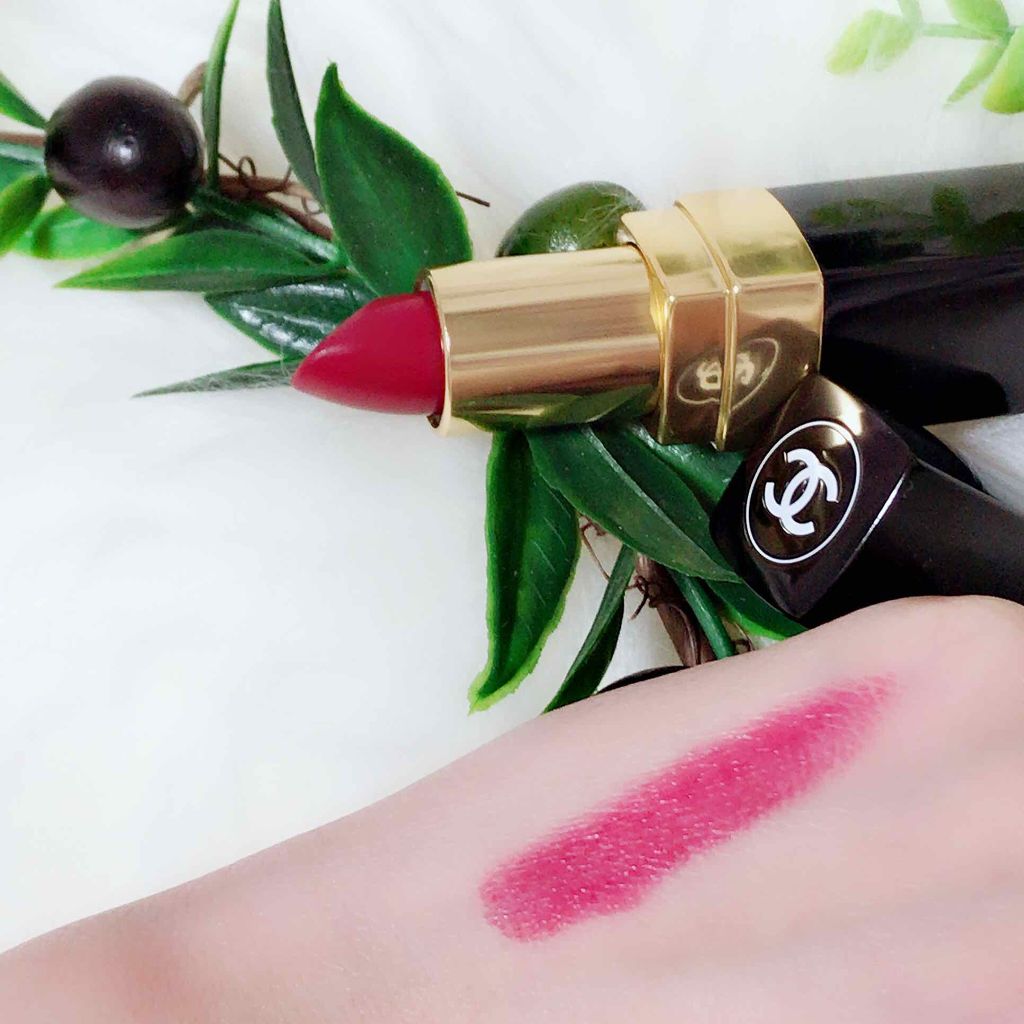 ルージュ ココ 484 ルージュ アンティミスト/CHANEL/口紅を使ったクチコミ（3枚目）