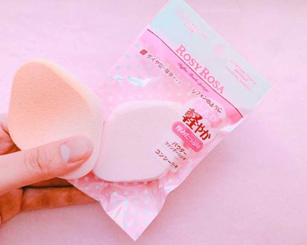 シフォンタッチスポンジN ダイヤ型/ロージーローザ/パフ・スポンジを使ったクチコミ(1枚目)