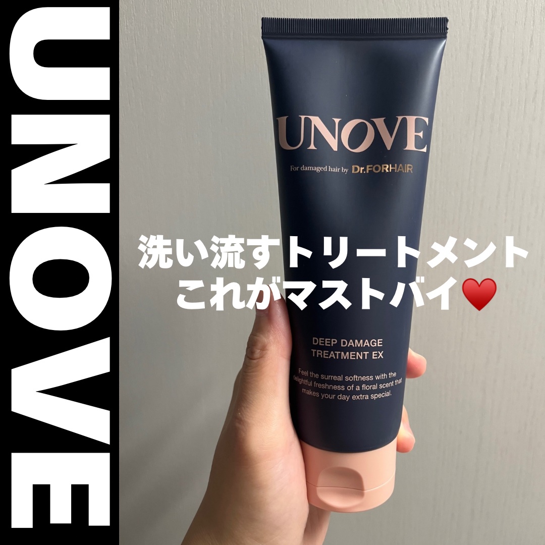 ✂ーーーーーーーーーーーーーーーーーーーー

UNOVE
アノブ ディープダメージトリートメントEX

ーーーーーーーーーーーーーーーーーーーー


使用方法　………………………………………………

シャンプー後、軽く水気を切った毛髪にマッ