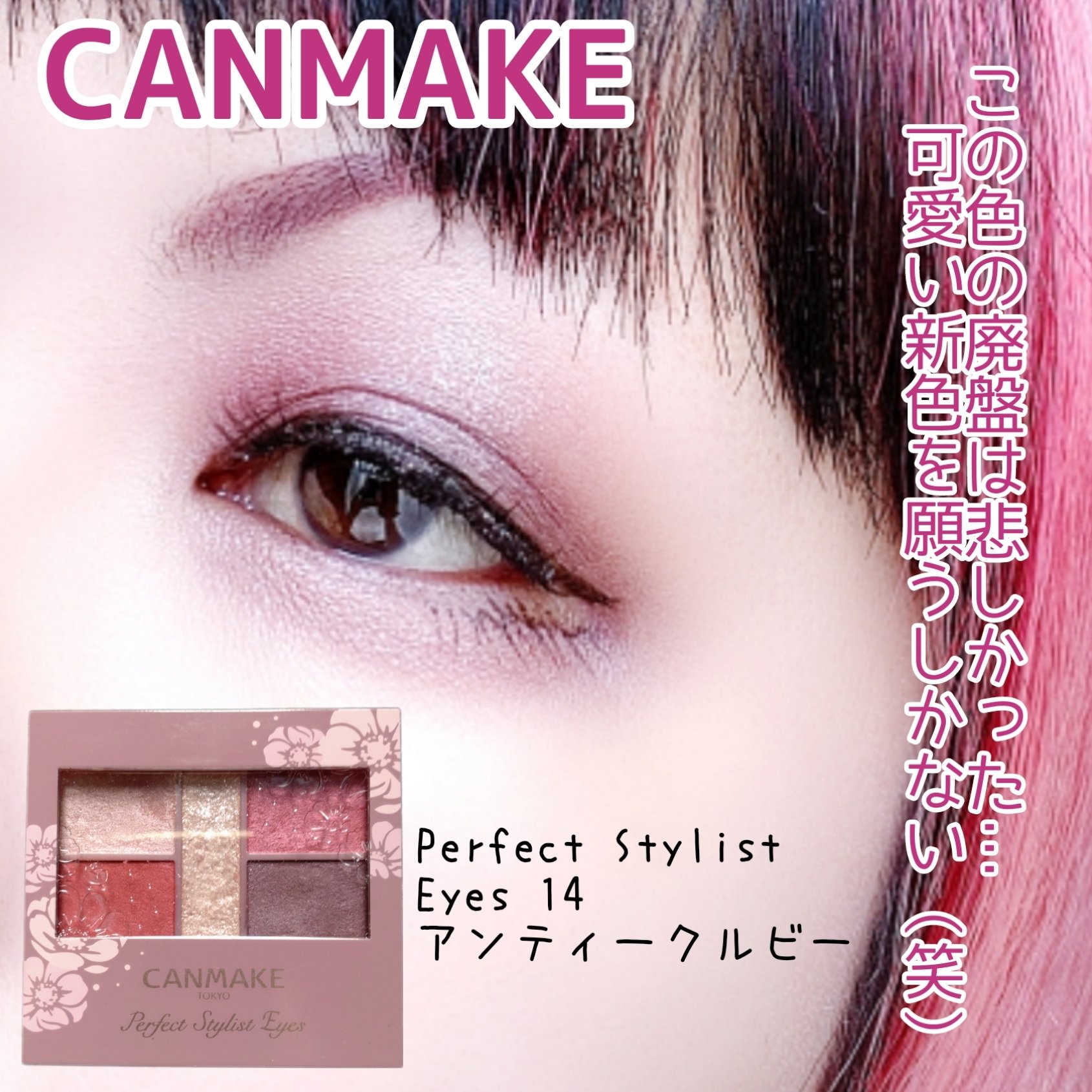 パーフェクトスタイリストアイズ 14 アンティークルビー/キャンメイク/アイシャドウパレットを使ったクチコミ（1枚目）