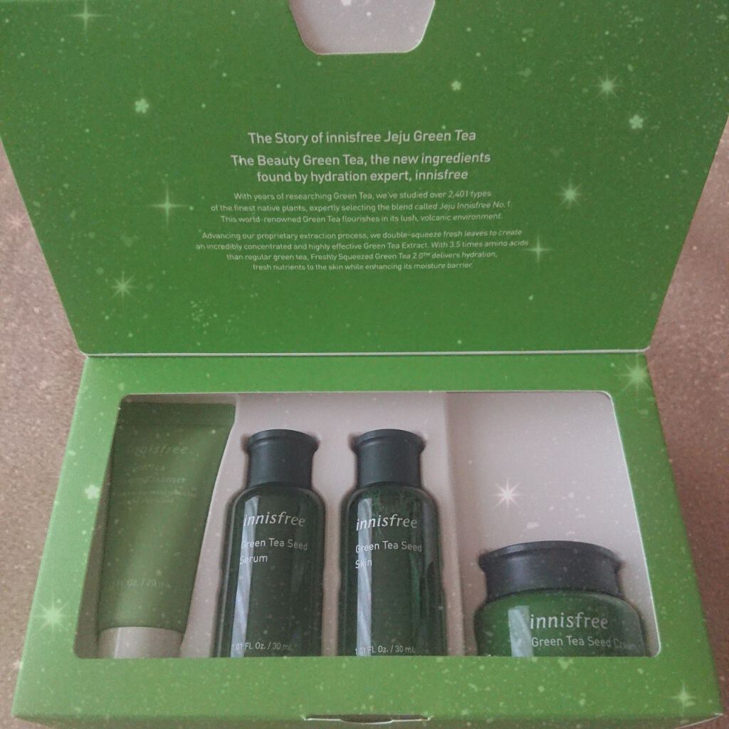 グリーンティーシード クリーム/innisfree/フェイスクリームを使ったクチコミ(2枚目)