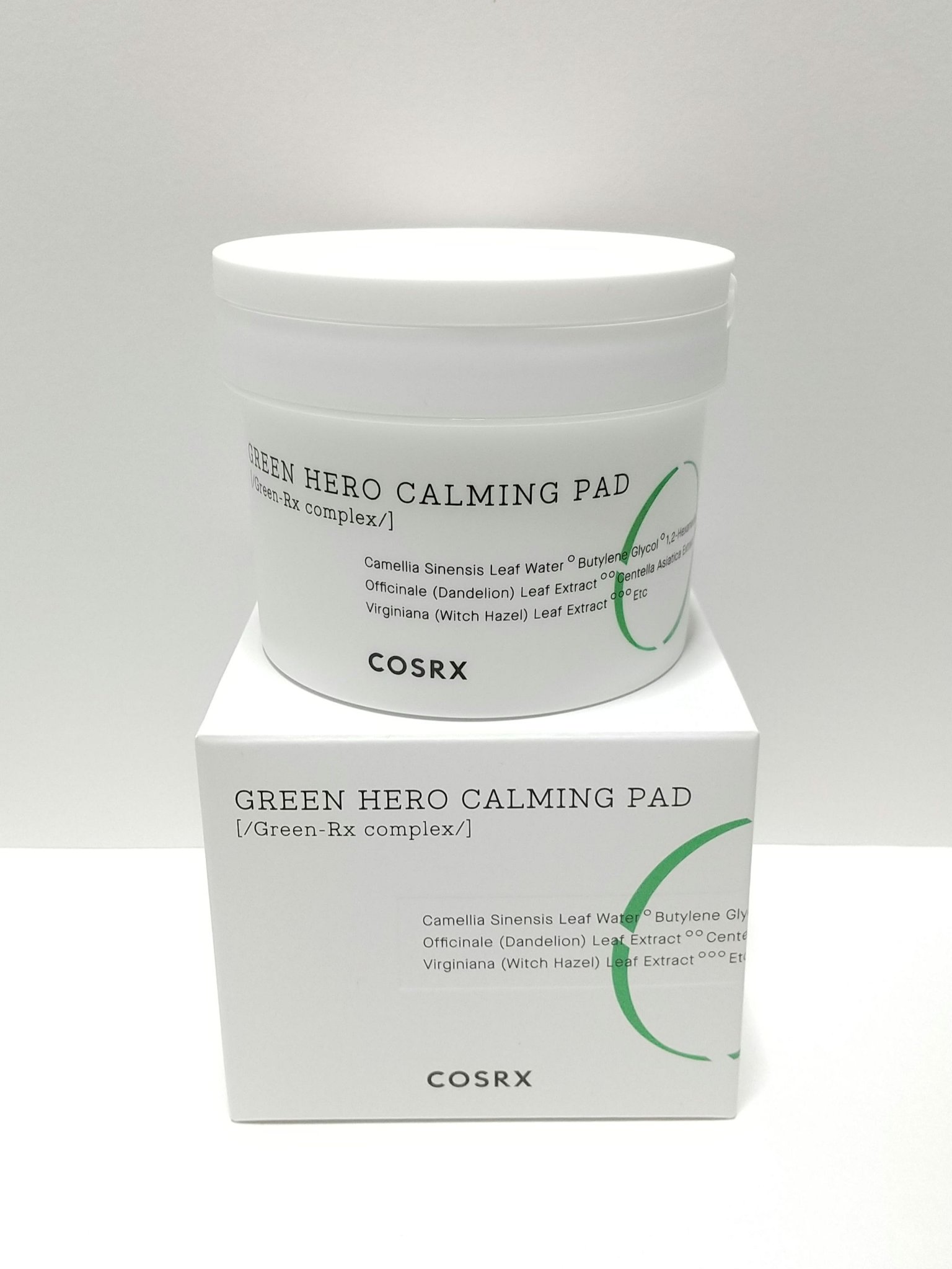 COSRX ワンステップグリーンカーミングパッドのクチコミ「⭐️⭐️⭐️⭐️☆
さっぱりトナーパッド💚

COSRX
ワンステップグリーンカーミングパッド.....」（1枚目）