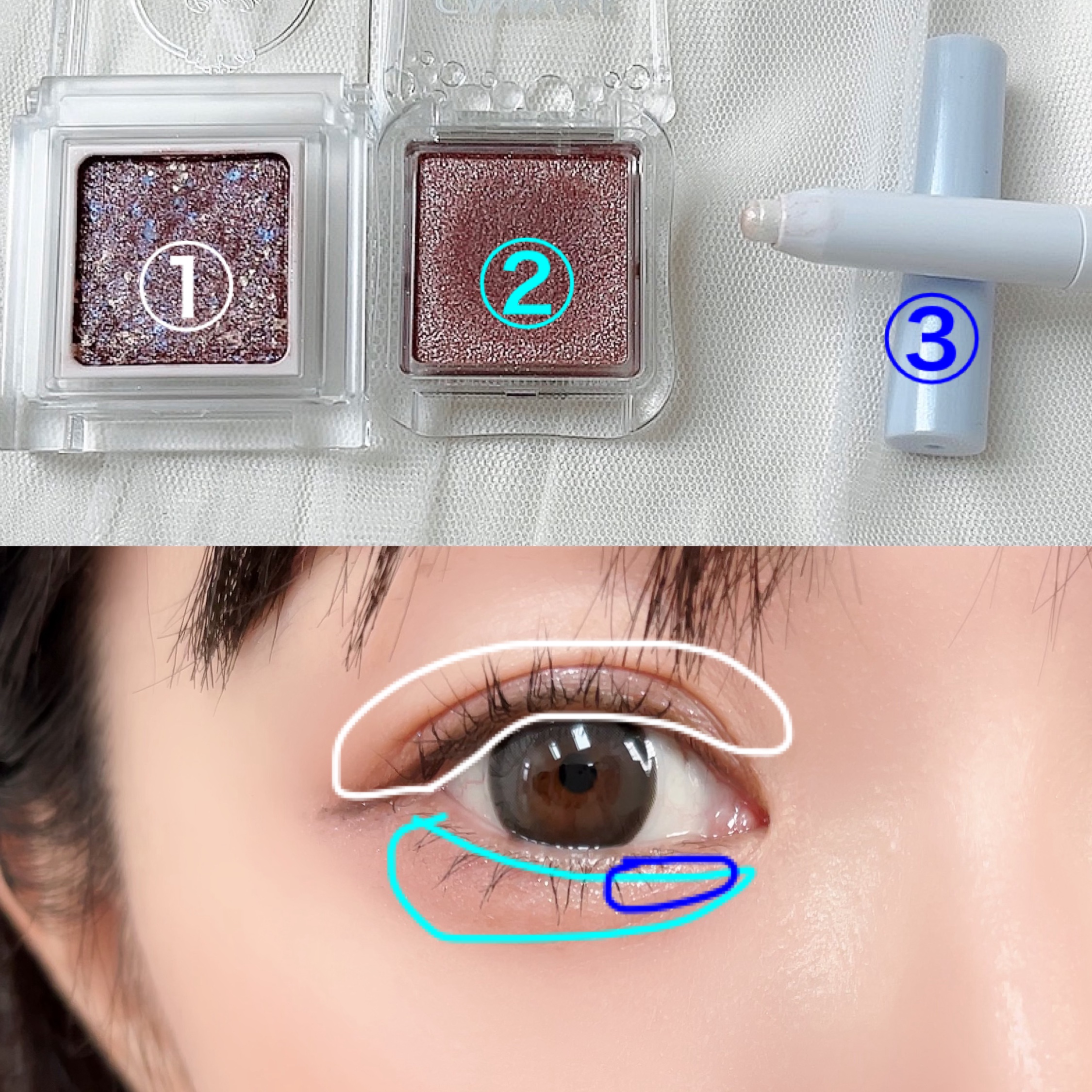 パラドゥ シングルアイシャドウ	/パラドゥ/単色アイシャドウを使ったクチコミ（3枚目）