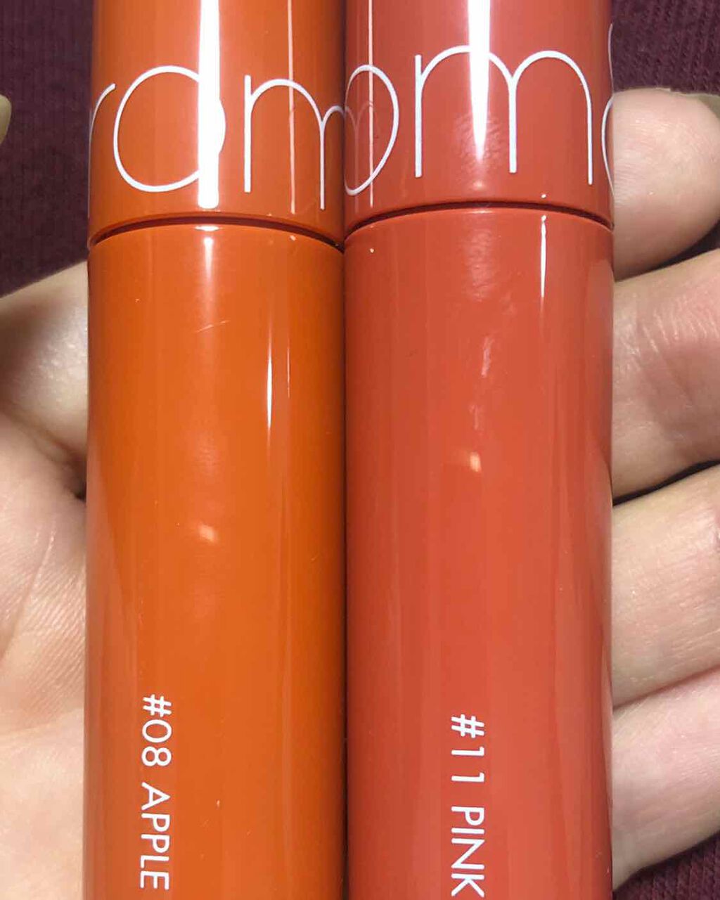 ジューシーラスティングティント/rom&nd/リップティントを使ったクチコミ（2枚目）