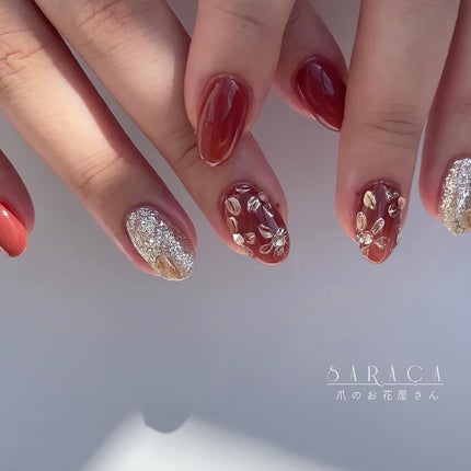 mizuki.t on LIPS 「ご新規様🪞秋カラーが可愛い🌝小さめのお花がお好みとのことでゴー..」(1枚目)