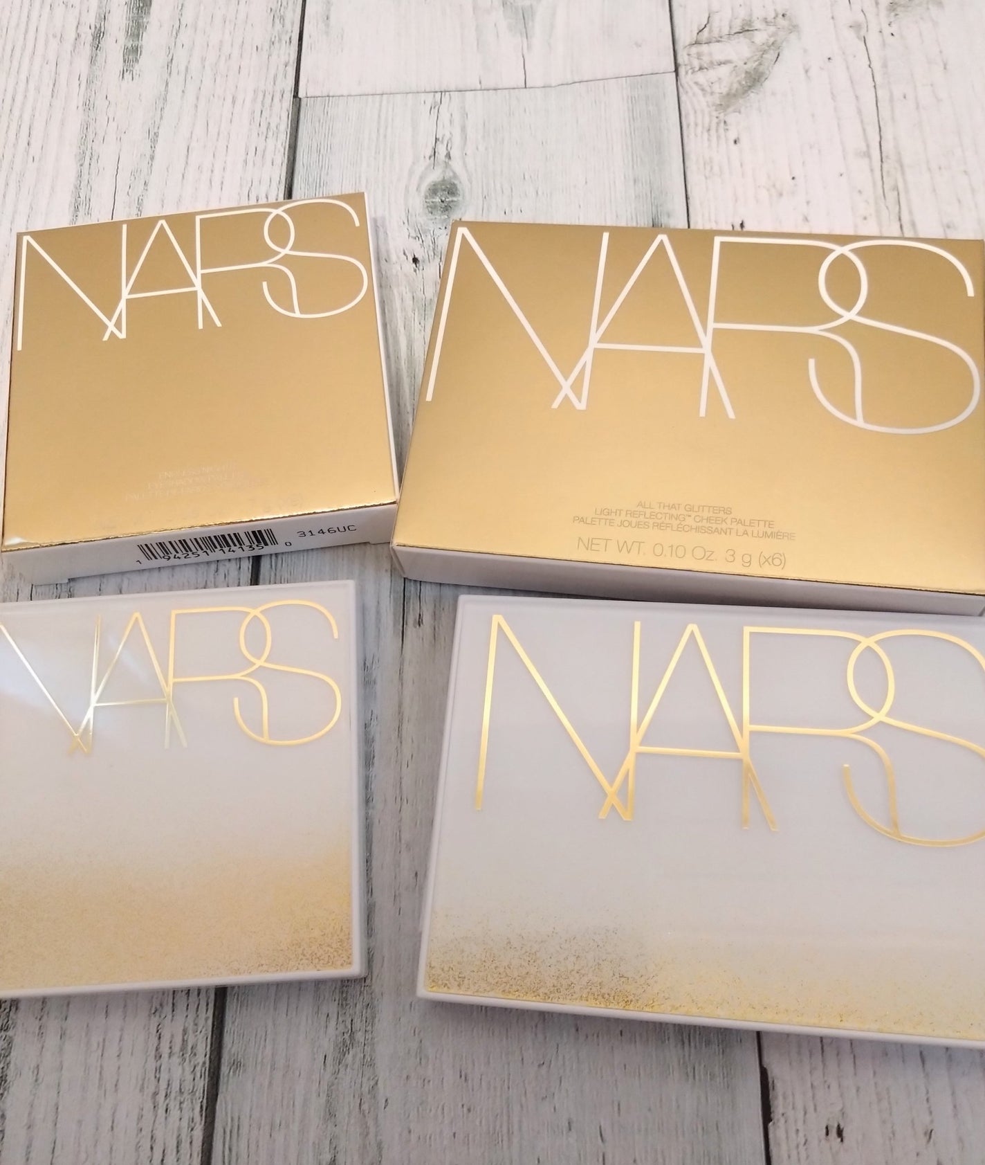 オールザットグリターズ ライトリフレクティング チークパレット /NARS/パウダーチークを使ったクチコミ(2枚目)