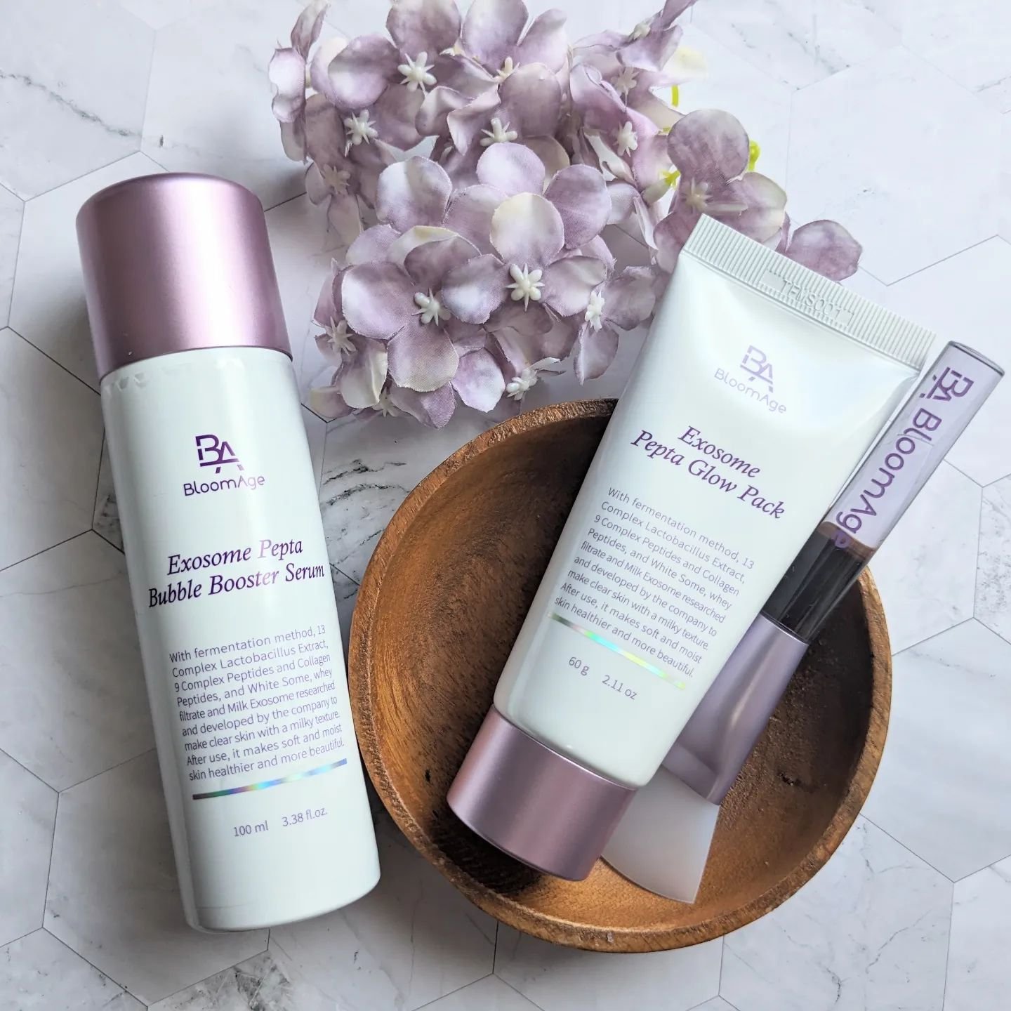 エクソソーム ペプチド グロウ パック/BloomAge/美容液を使ったクチコミ（2枚目）