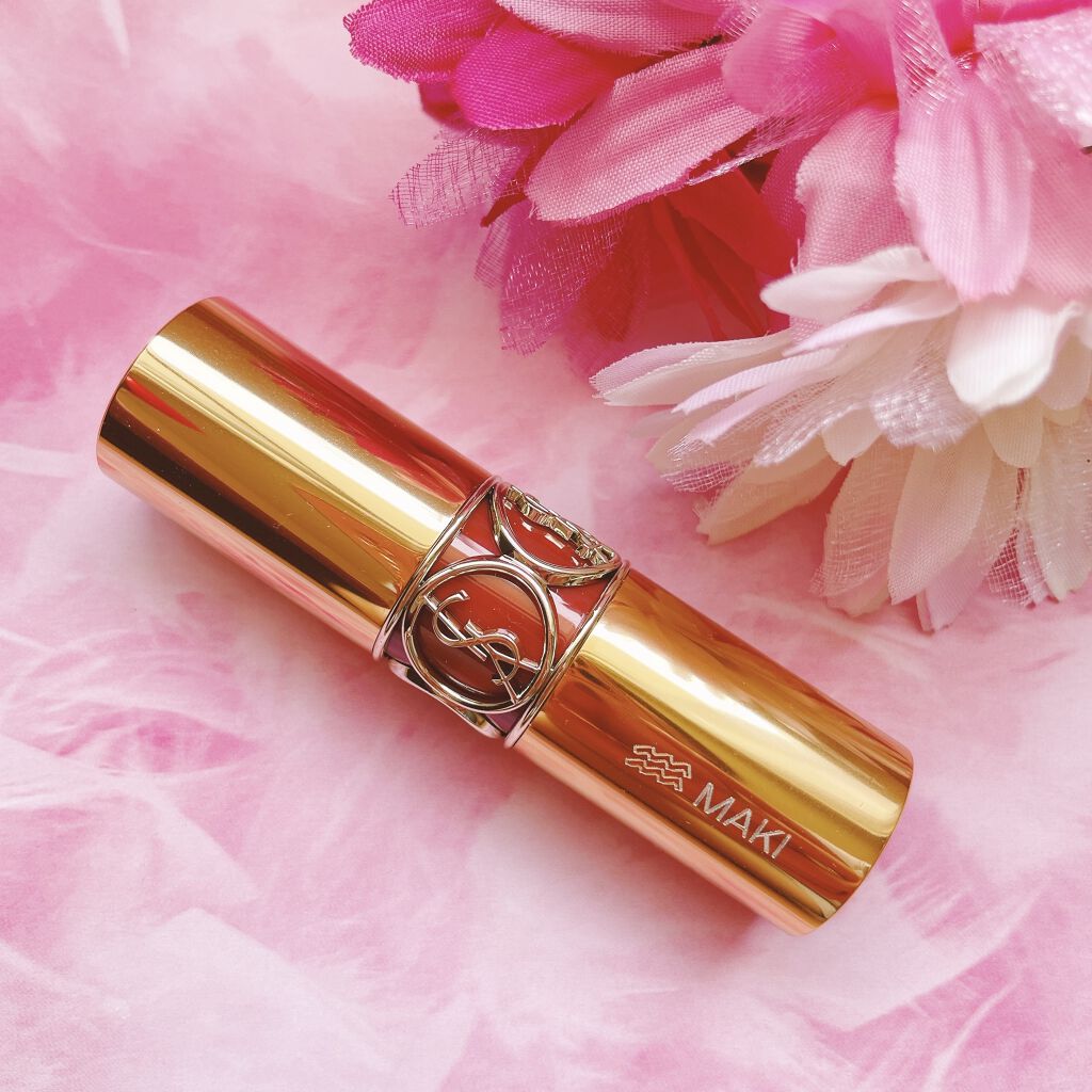 ルージュ ヴォリュプテ シャイン/YVES SAINT LAURENT BEAUTE/口紅を使ったクチコミ（2枚目）