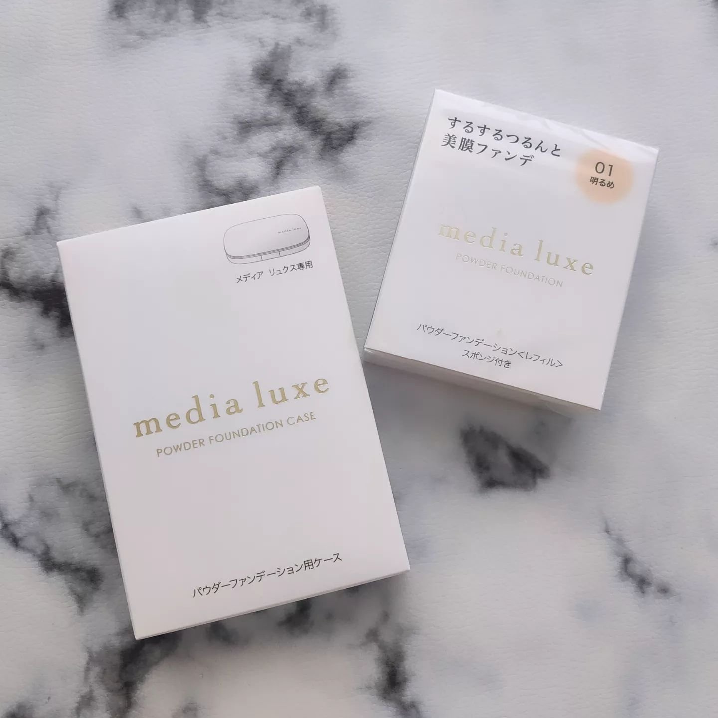 パウダーファンデーション/media luxe/パウダーファンデーションを使ったクチコミ（2枚目）