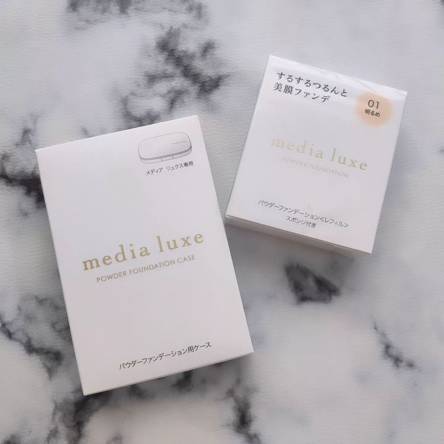 パウダーファンデーション/media luxe/パウダーファンデーションを使ったクチコミ(2枚目)