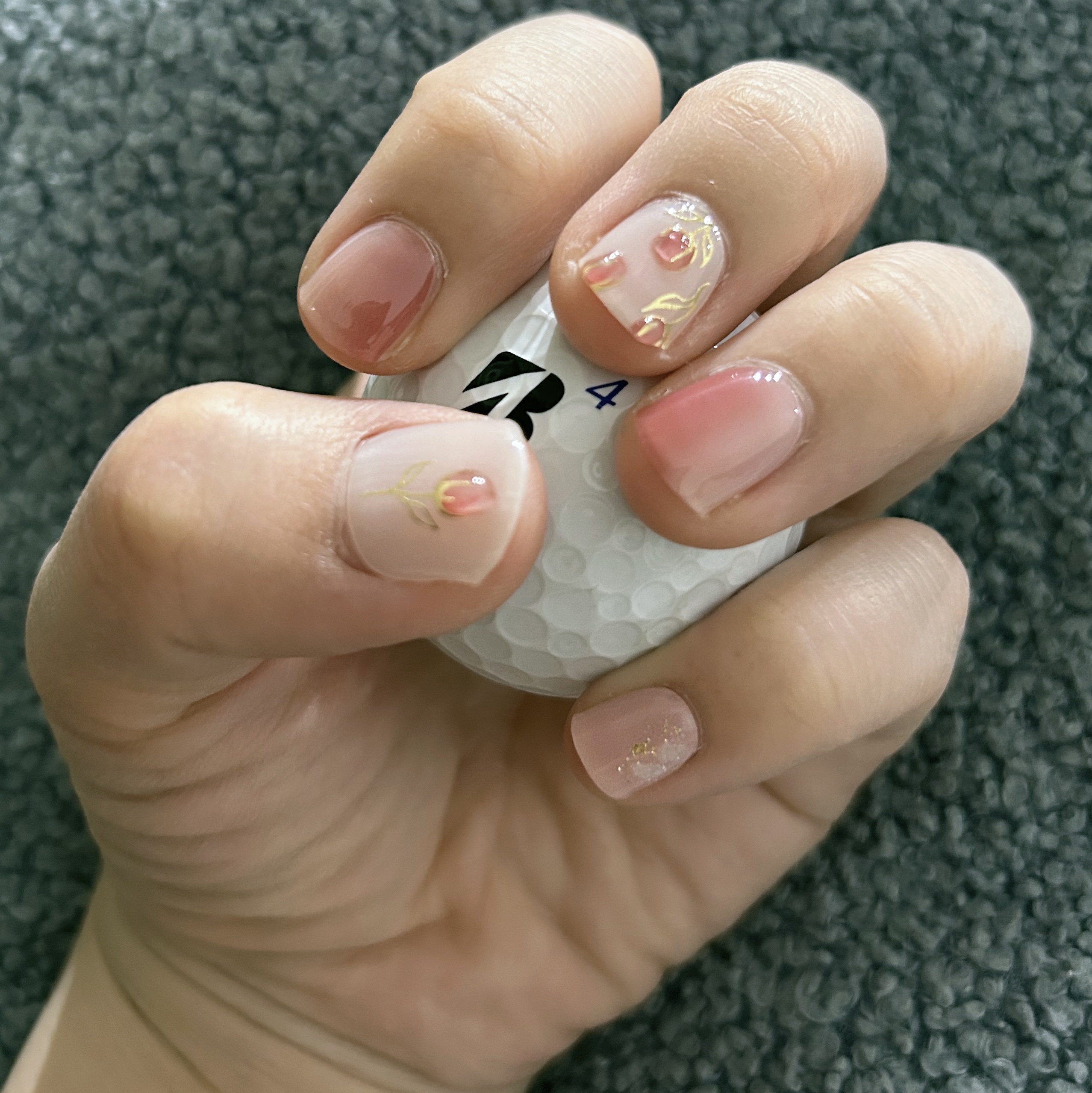 セミキュアジェルネイル（ハンド）/ohora/ネイルシールを使ったクチコミ（2枚目）