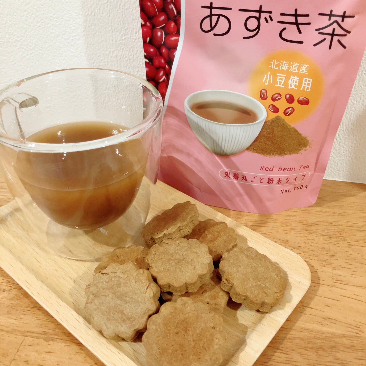 りんご フォロバ100 on LIPS 「コエタスのモニターキャンペーンでいただいた「&WELLあずき茶..」(4枚目)