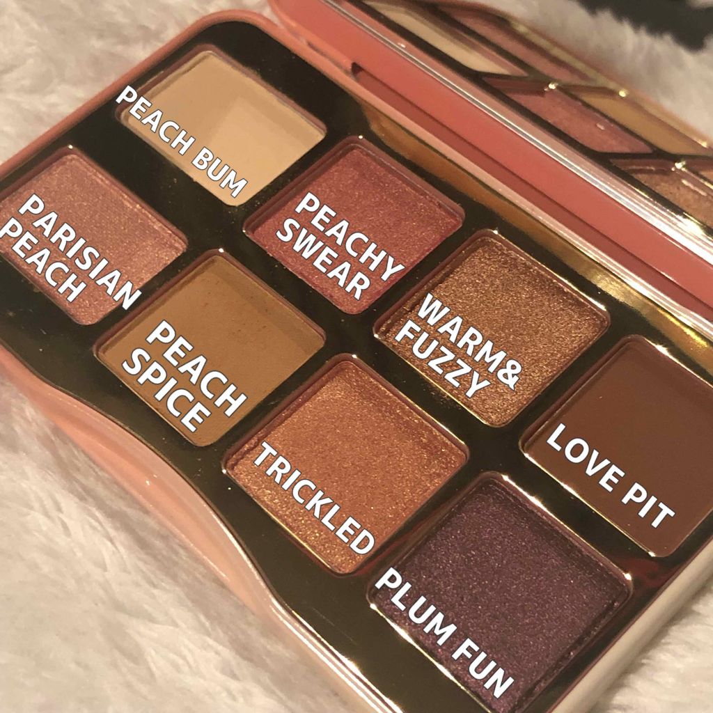 ティックルドピーチ ミニ アイシャドウ パレット/Too Faced/アイシャドウパレットを使ったクチコミ（2枚目）