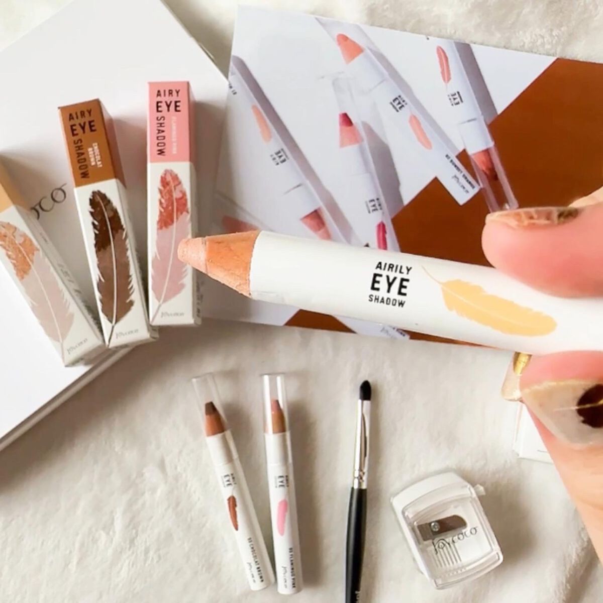 ジョイココ エアリーアイシャドウ/Joy.coco(ジョイココ)/単色アイシャドウを使ったクチコミ（3枚目）