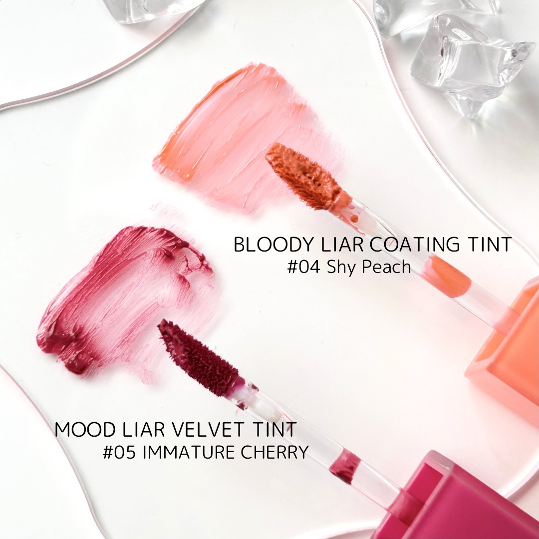 ブラッディライアー コーティングティント/lilybyred/リップティントを使ったクチコミ（2枚目）