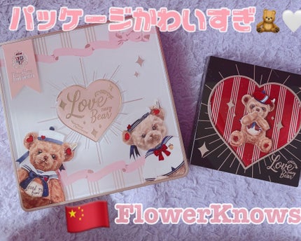 Love Bear 9色 アイシャドウパレット/FlowerKnows/アイシャドウパレットを使ったクチコミ(1枚目)